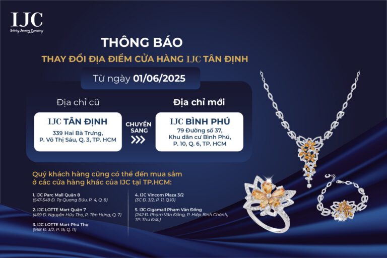 THÔNG BÁO CHUYỂN ĐỊA ĐIỂM CỬA HÀNG IJC TÂN ĐỊNH