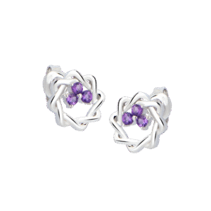 bong tai da Amethyst 23B159