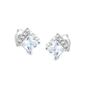 Bông tai đá CZ 21B022 28 bong tai da CZ 21B022