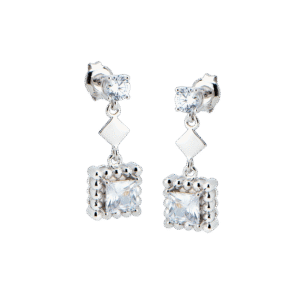 Bông tai đá CZ 21B033 26 bong tai da CZ 21B033