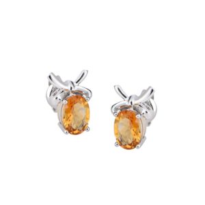 bong tai da Citrine 22B241