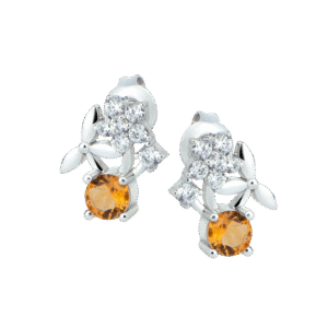 bong tai da Citrine 23B006