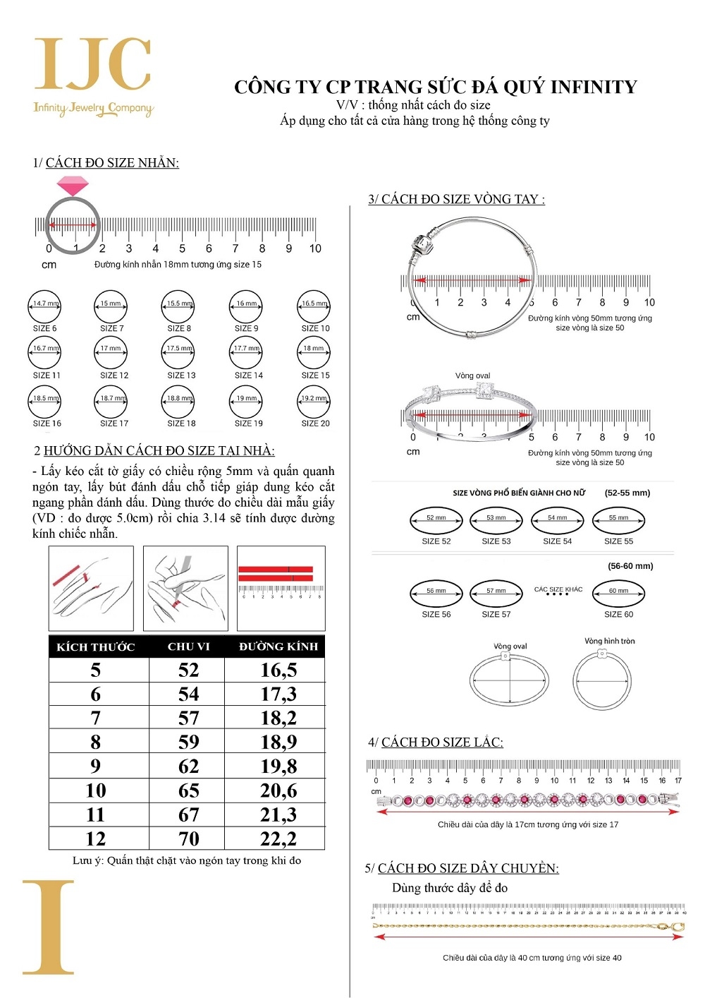 LÀM THẾ NÀO ĐỂ ĐO SIZE NHẪN TẠI NHÀ? 2 LÀM THẾ NÀO ĐỂ ĐO SIZE NHẪN TẠI NHÀ?