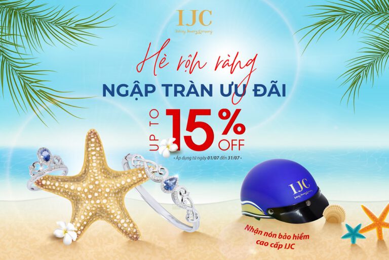 KHUYẾN MÃI 15% SẢN PHẨM TRANG SỨC THIẾT KẾ VÀNG 10K