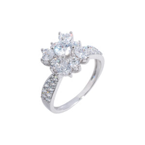 NHẪN NỮ CJ 10W13-CZ-25NS2035 22 Nhẫn nữ bông hoa đính đá CZ