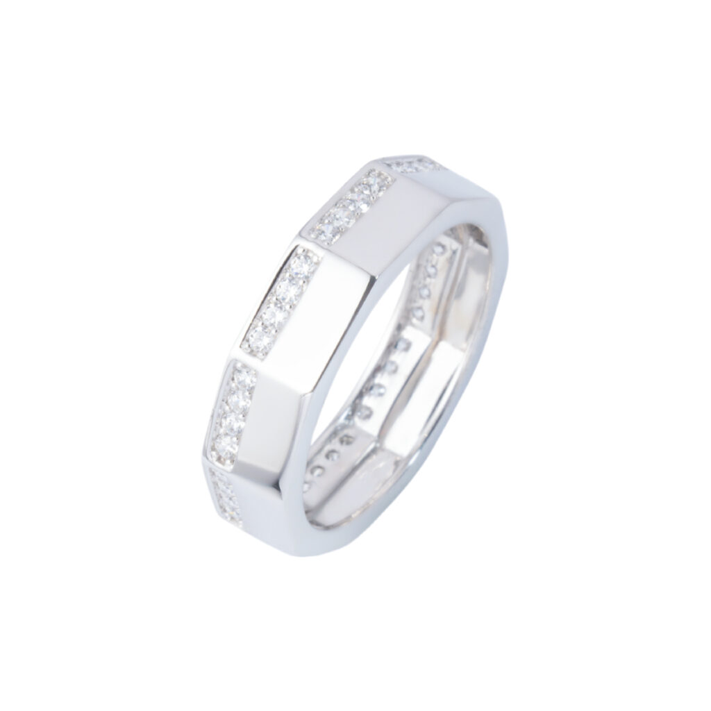 Nhẫn nam đính đá CZ