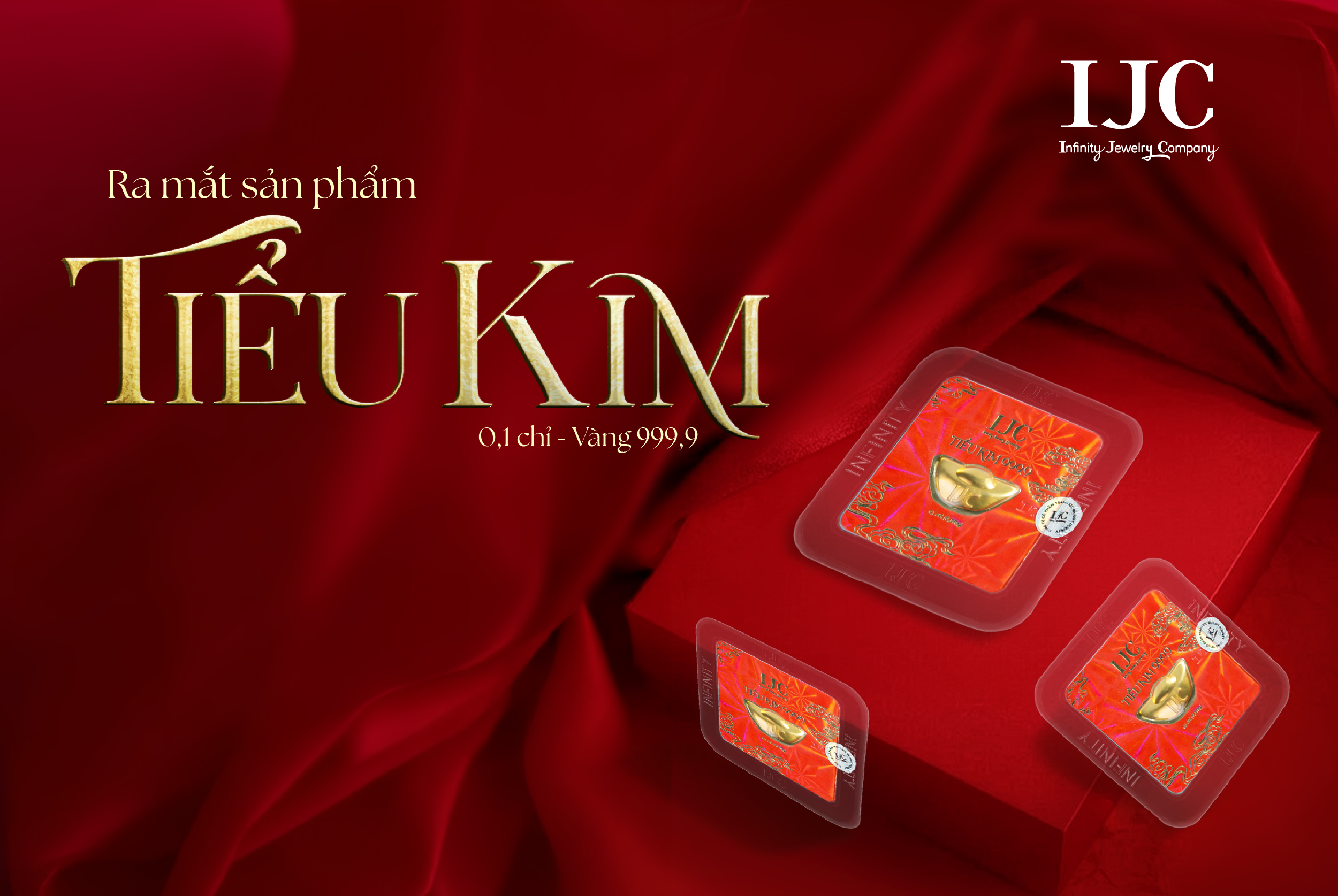 IJC RA MẮT SẢN PHẨM "TIỂU KIM" - 0,1 CHỈ VÀNG 999,9 1 BANNER BAI VIET WEB 2