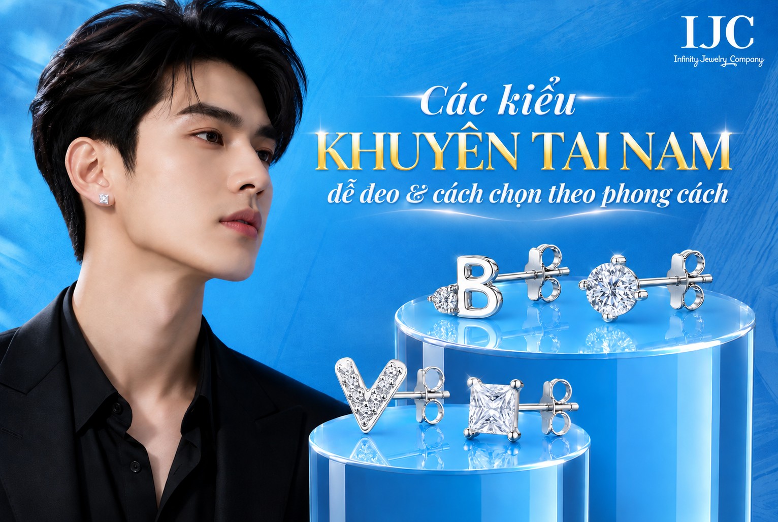 Khuyên tai nam: Các kiểu dễ đeo và cách chọn theo phong cách 1 Khuyên tai nam các kiểu dễ đeo và cách chọn theo phong cách,