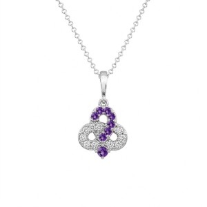 MẶT DÂY CJ 26MD1043 4 Mat day chuyen cham hoi Amethyst