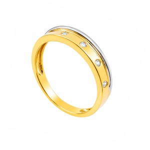 NHẪN NỮ CJ 25QNC1.042 9 Nhan cuoi nu vang trang vang vang IJC da cz