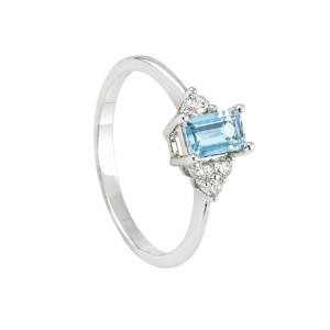 NHẪN NỮ CJ 25NS1193 9 Nhan da Swiss Topaz chu nhat IJC