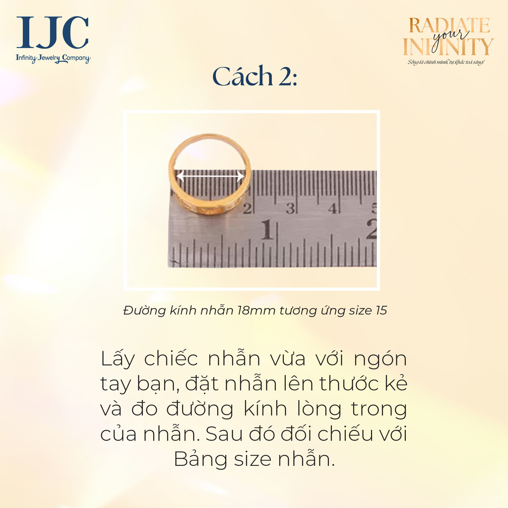 Cách đo size nhẫn bí mật: Chọn đúng ni nhẫn mà vẫn giữ được bất ngờ 2 Cach do size nhan Chon dung ni nhan