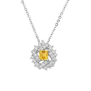 Mat day chuyen da Citrine 1