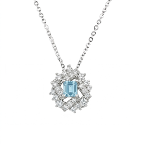 Mat day chuyen da Swiss Topaz