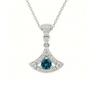 Mat day chuyen da topaz London CZ