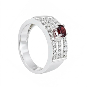 NHẪN NAM CJ 26NN2011 18 Nhan nam da Garnet