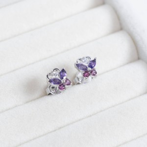 Trang sức IJC - Trang sức đá quý cao cấp 84 Bong tai da amthyst IJC
