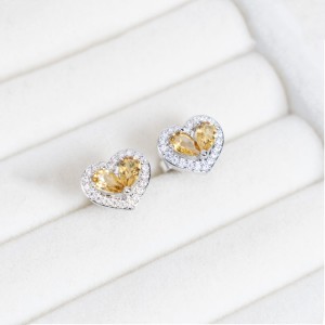 Trang sức IJC - Trang sức đá quý cao cấp 108 Bong tai da citrine IJC