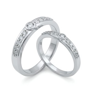 NHẪN CƯỚI 161/0825 30 NHAN CUOI DA CZ 1 5