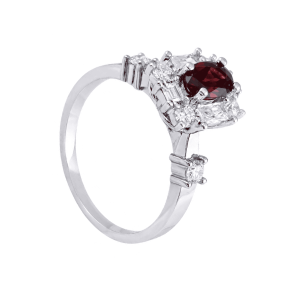 NHẪN NỮ CJ 26NS2.006NMBL 14 Nhan nu da garnet IJC