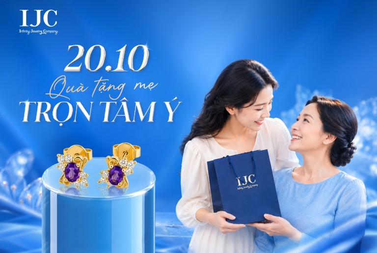 Món Quà Tặng Mẹ 20/10: Trang Sức Đá Màu IJC Trọn Tâm Ý & Sang Trọng