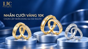 Nhẫn cưới vàng 10K: Chọn cặp nhẫn đúng gu | IJC