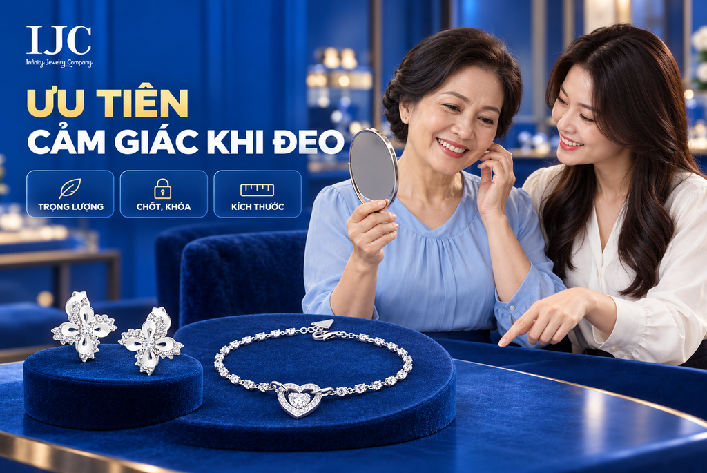 Quà 20/10 cho mẹ: Trang sức hợp gu, dễ đeo | IJC 4 tang me trang suc gi